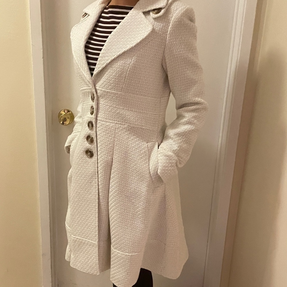 ModCloth Cream Coat